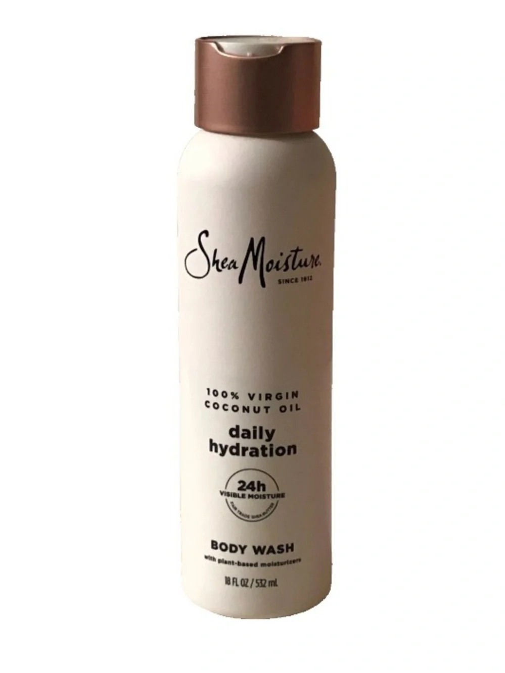 Shea Moisture Daily Hydration Body Wash - White with Rose Gold Cap